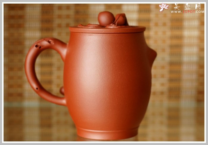 紫砂壶图片：寿桃杯 - 宜兴紫砂壶网