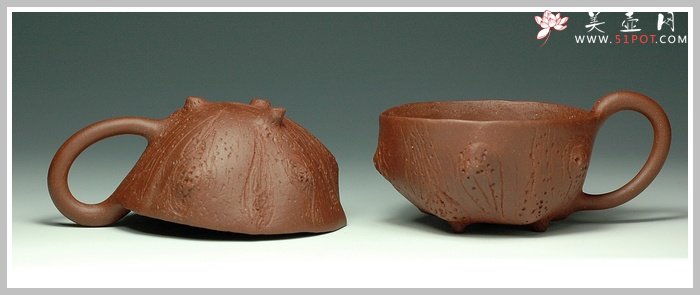 紫砂壶图片：全手花塑品茗杯 精品 - 宜兴紫砂壶网