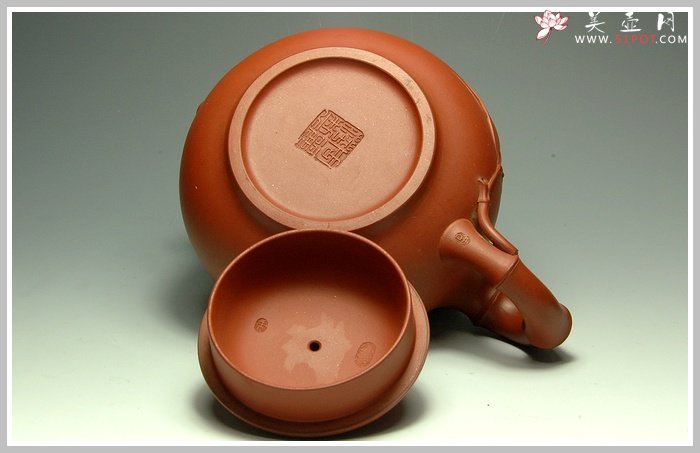 紫砂壶图片：祝寿 精品花货 - 宜兴紫砂壶网