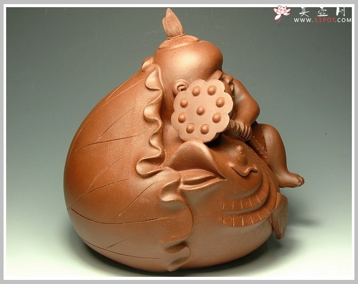 紫砂壶图片：连年有余 - 宜兴紫砂壶网