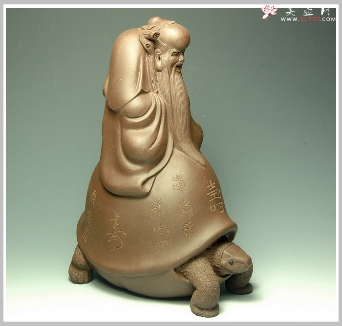 紫砂壶图片：龟高寿长 送长辈 - 宜兴紫砂壶网