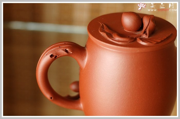 紫砂壶图片：寿桃杯 - 宜兴紫砂壶网