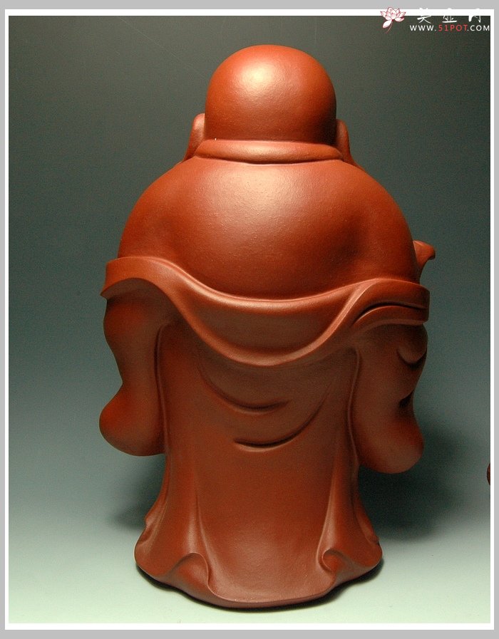 紫砂壶图片：如意弥勒 - 宜兴紫砂壶网