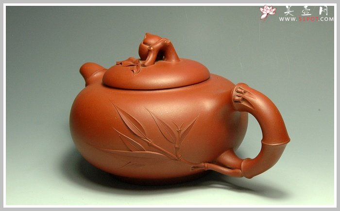 紫砂壶图片：祝寿 精品花货 - 宜兴紫砂壶网