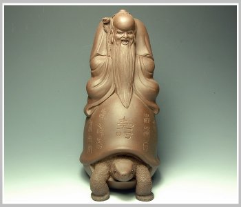 紫砂壶图片：龟高寿长 送长辈 - 宜兴紫砂壶网