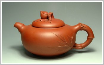 紫砂壶图片：祝寿 精品花货 - 宜兴紫砂壶网