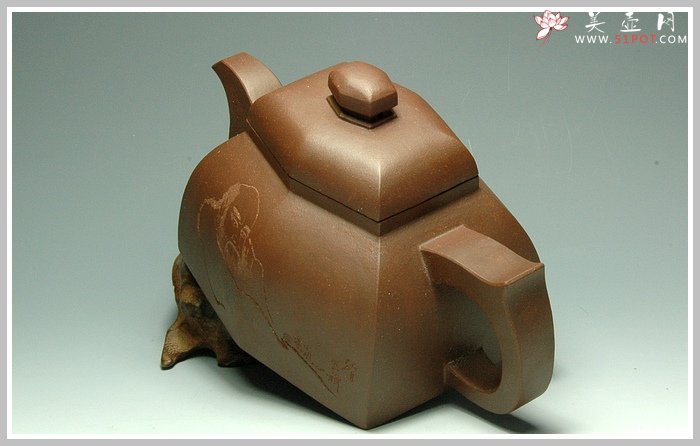 紫砂壶图片：扁六方 - 宜兴紫砂壶网