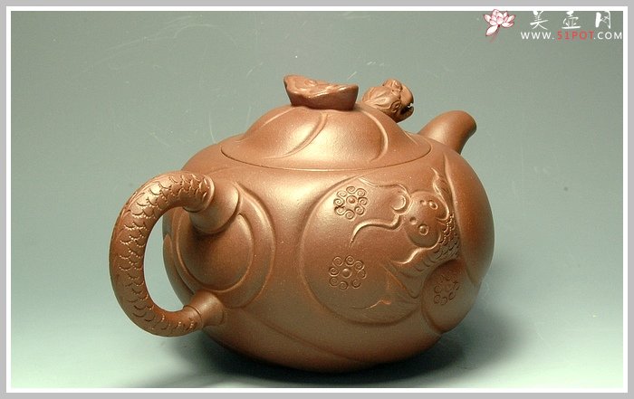 紫砂壶图片：鱼化龙 - 宜兴紫砂壶网
