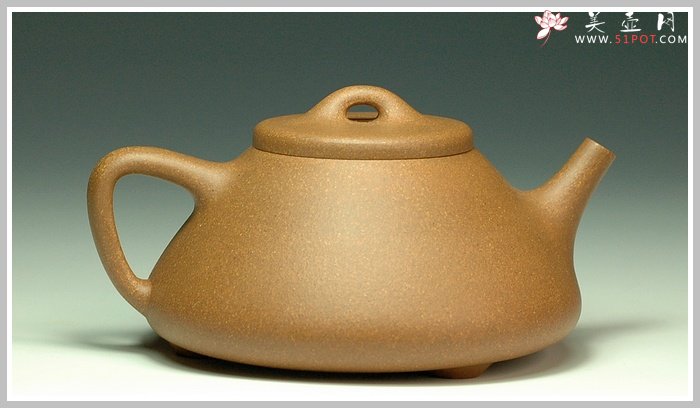 紫砂壶图片：老段泥子冶石瓢 - 宜兴紫砂壶网