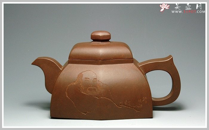 紫砂壶图片：扁六方 - 宜兴紫砂壶网