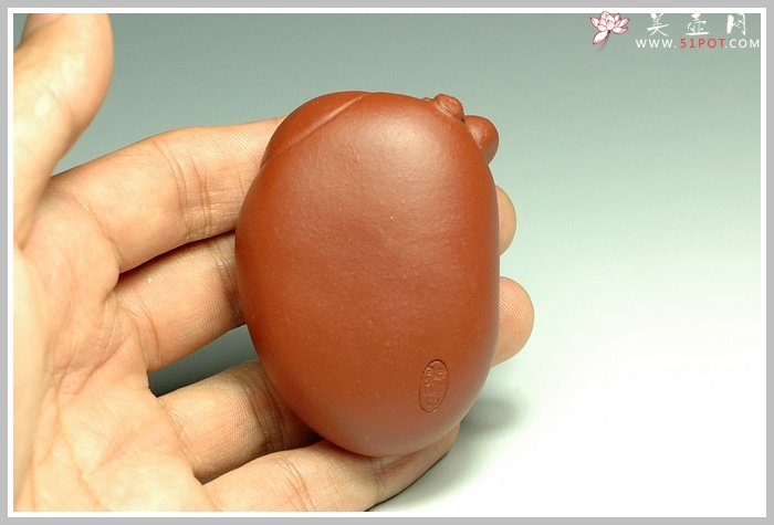 紫砂壶图片：手把件寿星 - 宜兴紫砂壶网