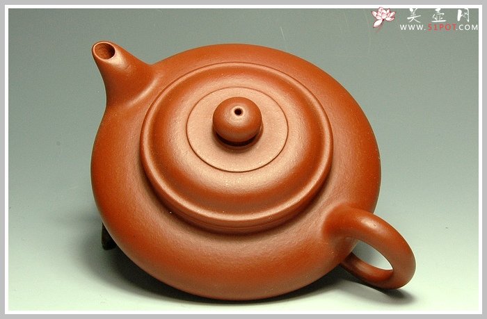 紫砂壶图片：朱泥虚扁 - 宜兴紫砂壶网