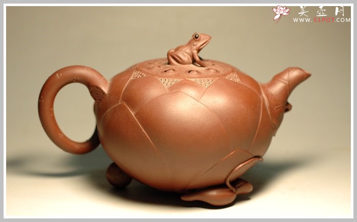 紫砂壶图片：青蛙莲子 - 宜兴紫砂壶网