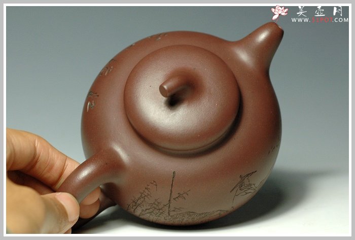 紫砂壶图片：相扑 茄段 - 宜兴紫砂壶网