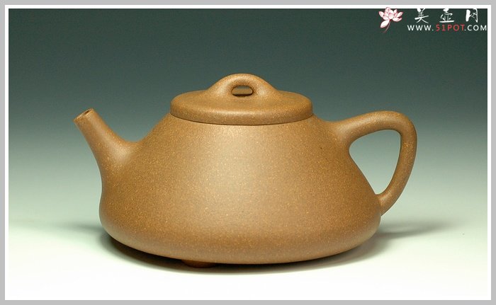 紫砂壶图片：老段泥子冶石瓢 - 宜兴紫砂壶网
