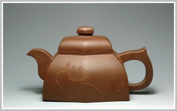 紫砂壶图片：扁六方 - 宜兴紫砂壶网