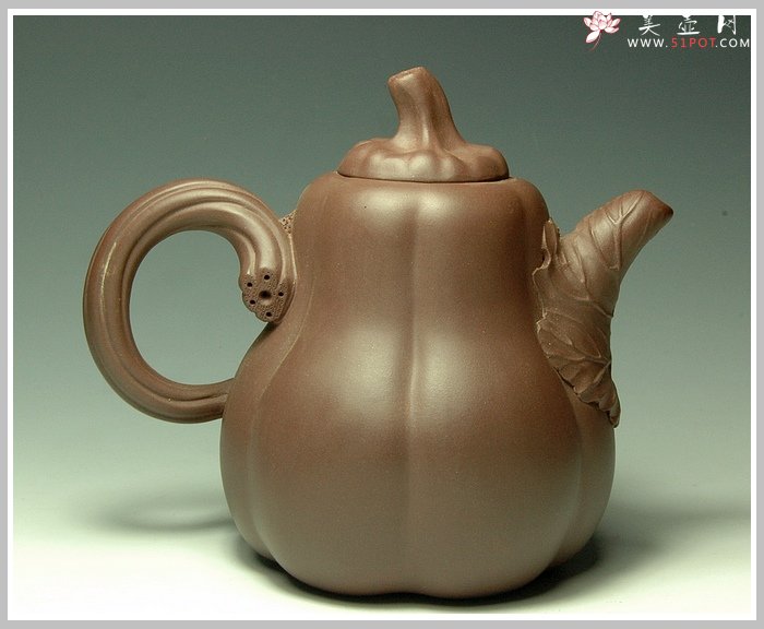 紫砂壶图片：南瓜 - 宜兴紫砂壶网