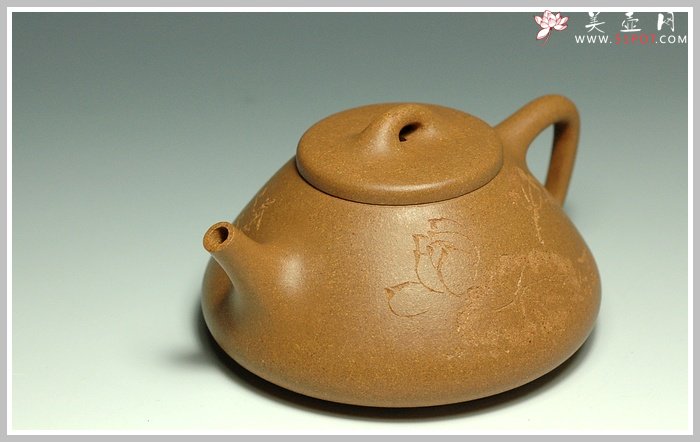 紫砂壶图片：子冶石瓢.莲荷 - 宜兴紫砂壶网