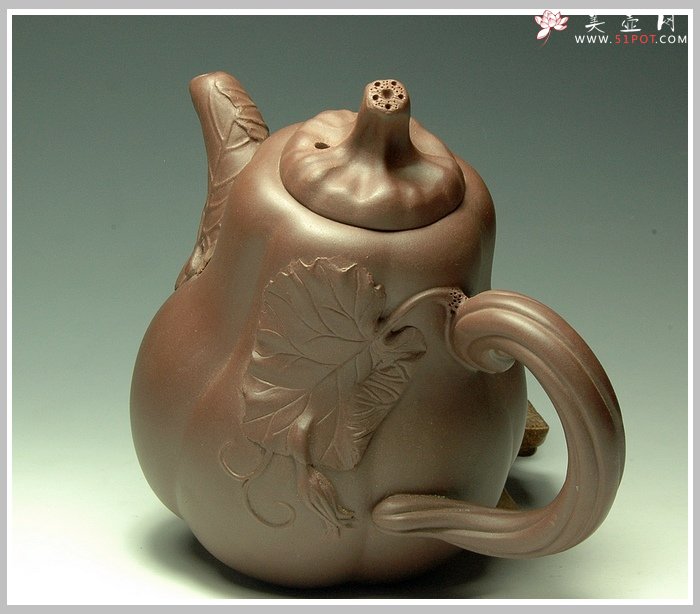 紫砂壶图片：南瓜 - 宜兴紫砂壶网