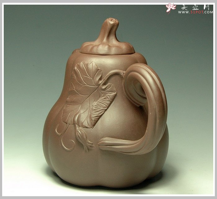 紫砂壶图片：南瓜 - 宜兴紫砂壶网