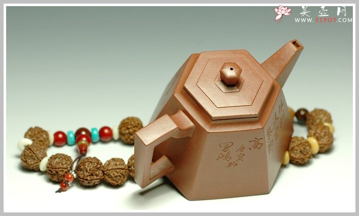 紫砂壶图片：全手高六方 - 宜兴紫砂壶网