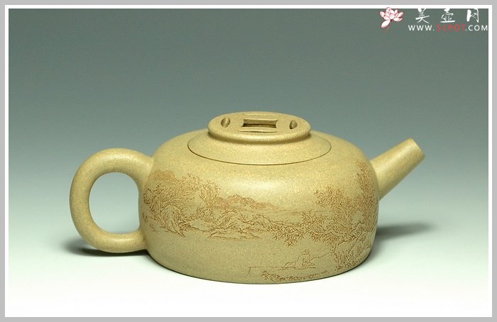 紫砂壶图片：金币圆腹 - 宜兴紫砂壶网