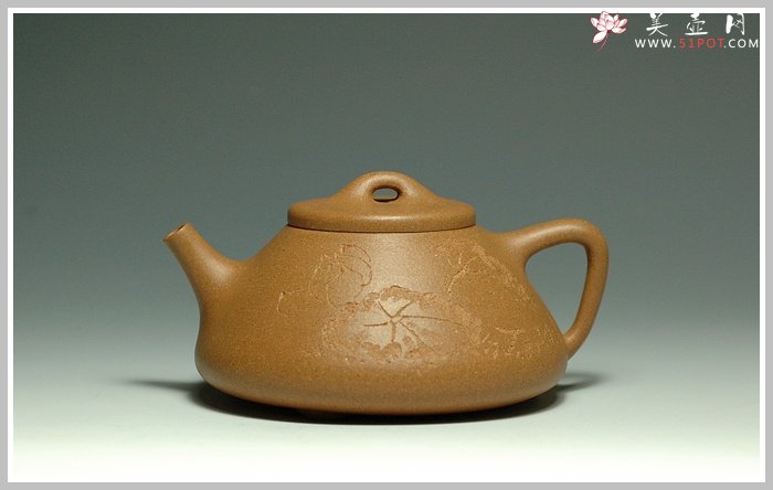 紫砂壶图片：子冶石瓢.莲荷 - 宜兴紫砂壶网
