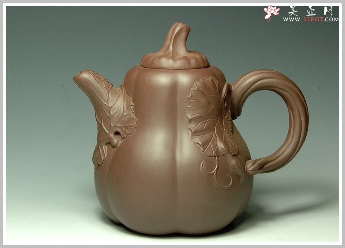 紫砂壶图片：南瓜 - 宜兴紫砂壶网