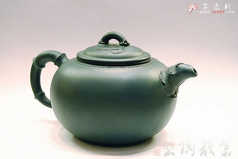 紫砂壶图片：竹菊 - 宜兴紫砂壶网