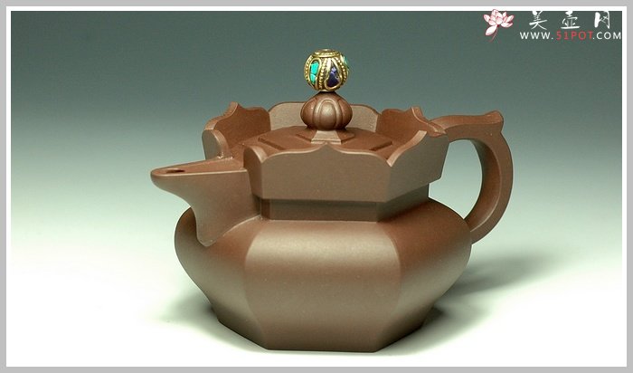 紫砂壶图片：矮僧帽（小） - 宜兴紫砂壶网