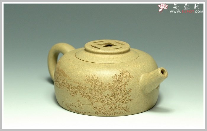 紫砂壶图片：金币圆腹 - 宜兴紫砂壶网