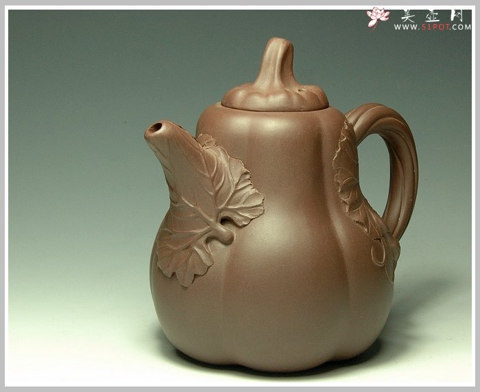 紫砂壶图片：南瓜 - 宜兴紫砂壶网