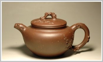 紫砂壶图片：踏雪寻梅 - 宜兴紫砂壶网