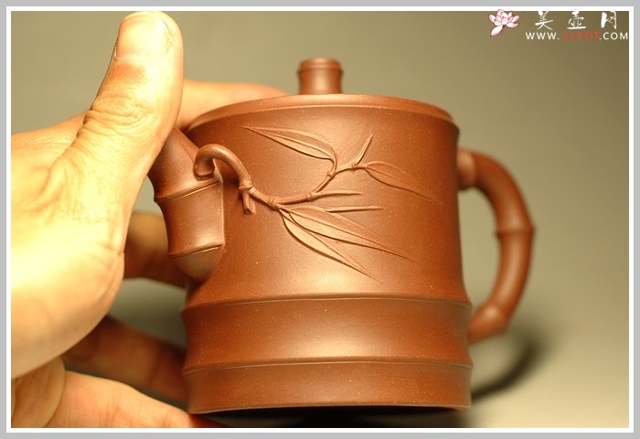 紫砂壶图片：高升竹 - 宜兴紫砂壶网