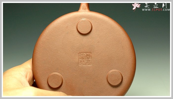 紫砂壶图片：刻竹的瓢1 - 宜兴紫砂壶网