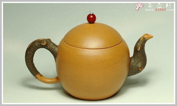 紫砂壶图片：全手一套寿桃套壶 - 宜兴紫砂壶网