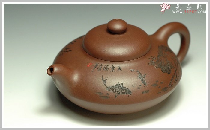 紫砂壶图片：合欢1 - 宜兴紫砂壶网