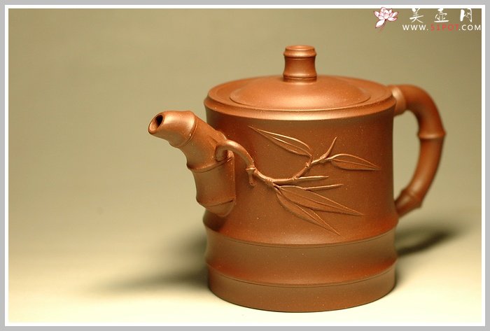 紫砂壶图片：高升竹 - 宜兴紫砂壶网