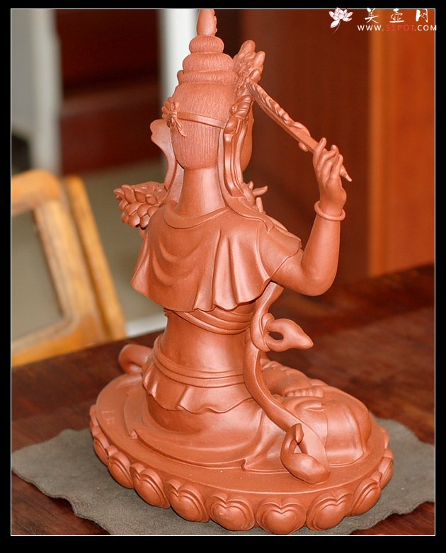 紫砂壶图片：文殊菩萨送吉祥 范泉明老师精品 - 宜兴紫砂壶网