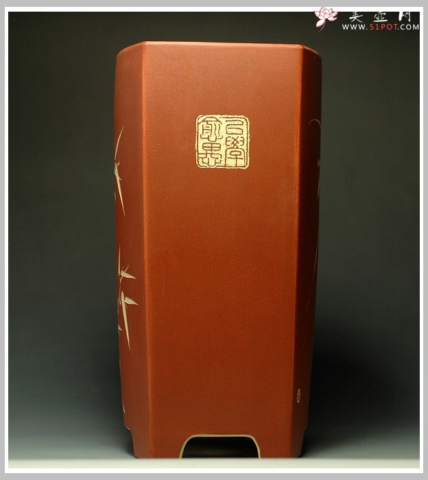 紫砂壶图片：长四方花盆2 - 宜兴紫砂壶网