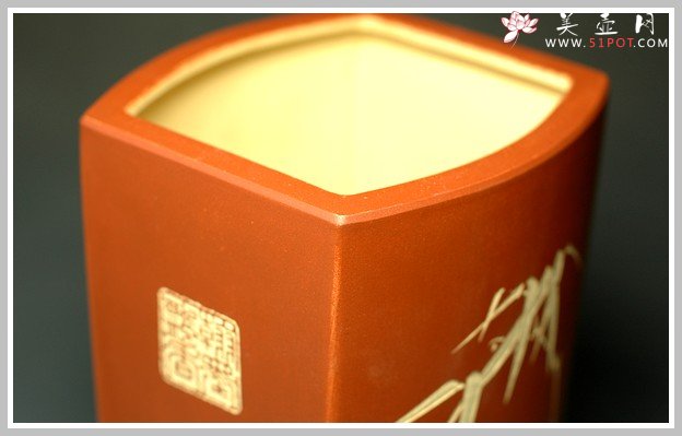 紫砂壶图片：长四方花盆1 - 宜兴紫砂壶网