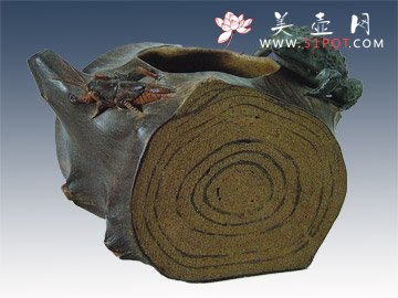 紫砂壶图片：蛤蟆莲心 - 宜兴紫砂壶网