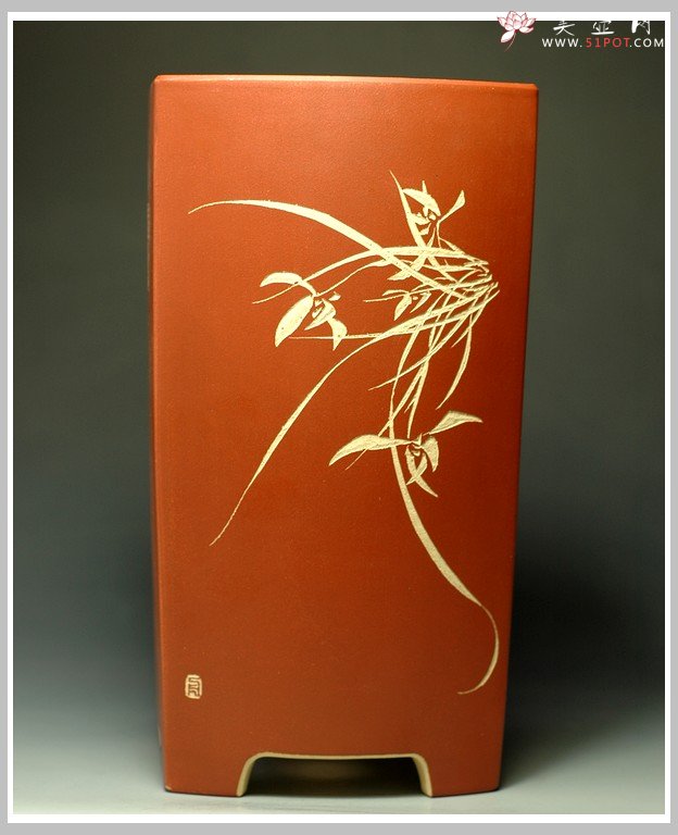 紫砂壶图片：长四方花盆2 - 宜兴紫砂壶网