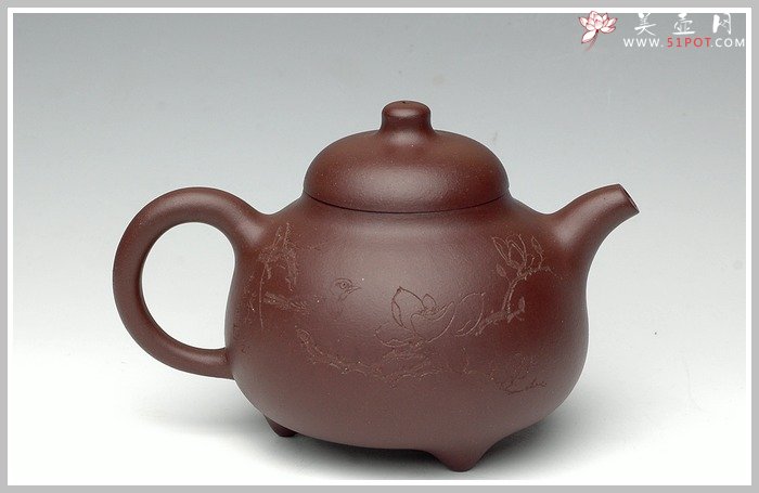 紫砂壶图片：三足乳鼎 - 宜兴紫砂壶网