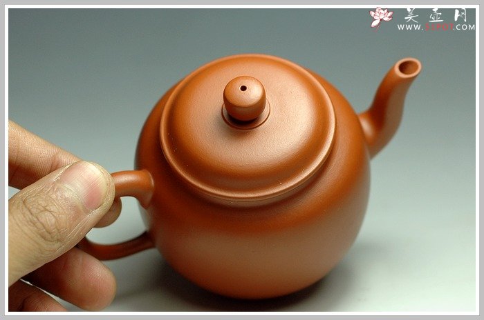 紫砂壶图片：小煤窑朱泥之宫灯 - 宜兴紫砂壶网