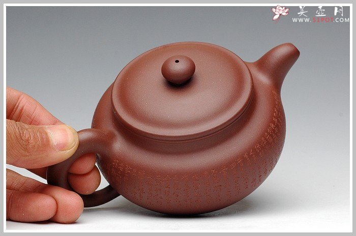 紫砂壶图片：兰亭之仿古 地槽青 - 宜兴紫砂壶网