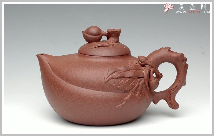 紫砂壶图片：大品寿桃 - 宜兴紫砂壶网