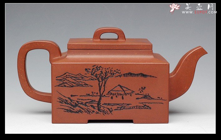 紫砂壶图片：长方壶 - 宜兴紫砂壶网