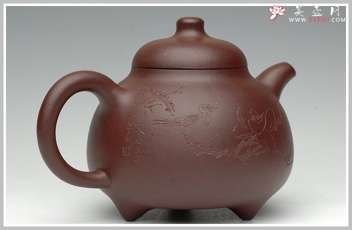 紫砂壶图片：三足乳鼎 - 宜兴紫砂壶网