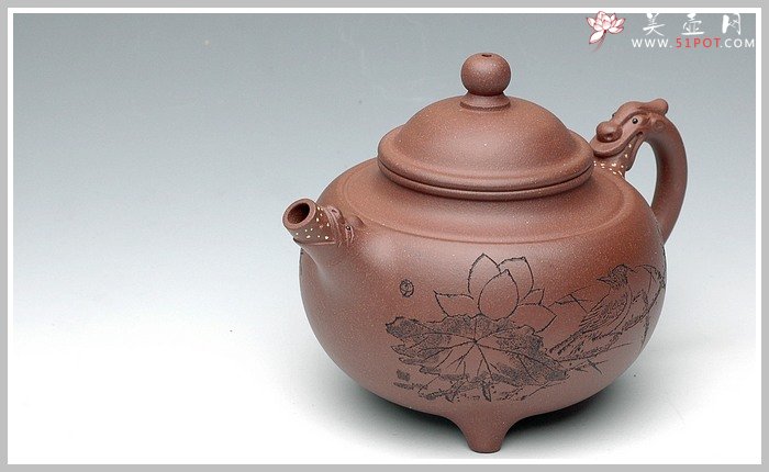 紫砂壶图片：紫泥龙珠 - 宜兴紫砂壶网